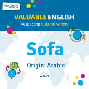 origine delle parole inglesi sofa